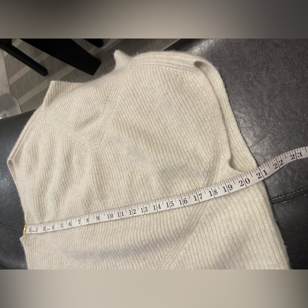 Anthropologie Enza Oversized Ribbed Cashmere Sweater Vest Small - Picture 6 of 7